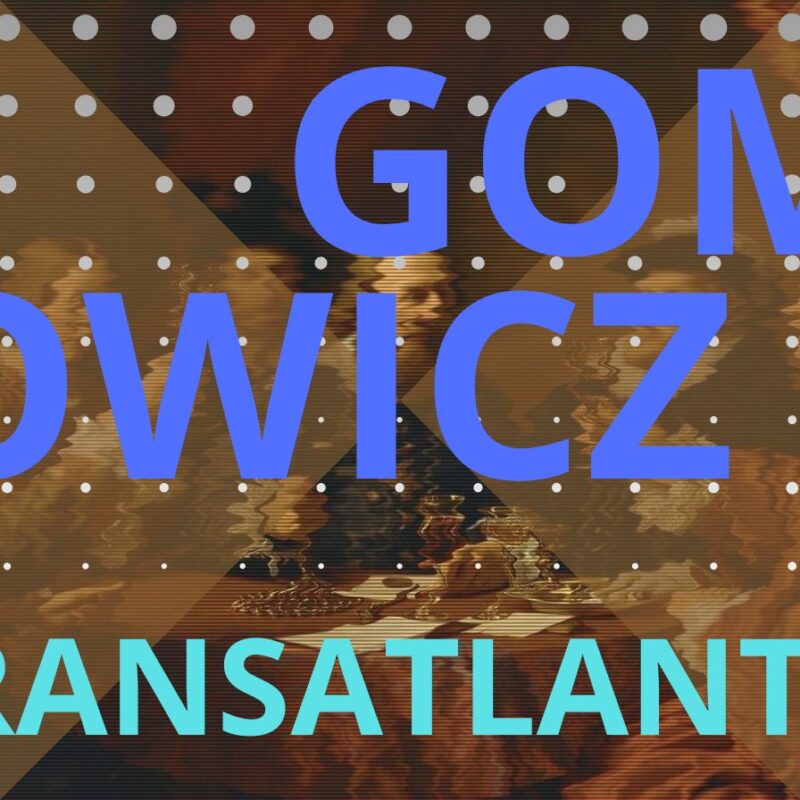 Grafika inspirowana powieścią Trans-Atlantyk Witolda Gombrowicza.